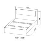 Кровать Софи СКР 1400.1 ДСВ в Новочеркасске