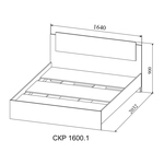 Кровать Софи СКР 1600.1 ДСВ в Новочеркасске